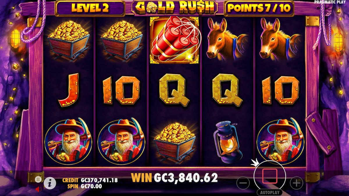 Play Gold Rush Slot Game | McLuck.com