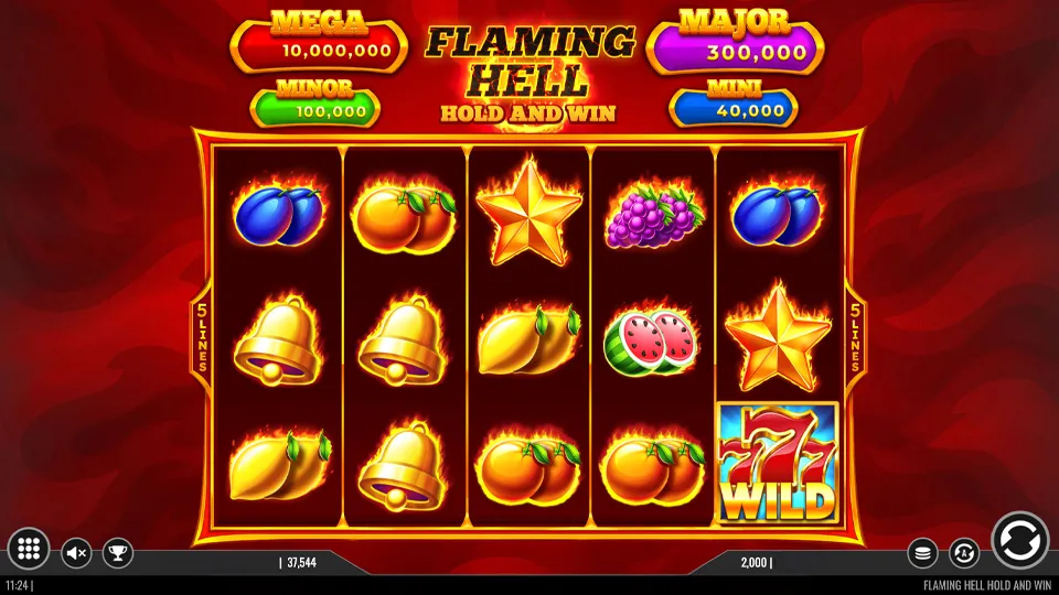 Flaming Hell Hold & Win