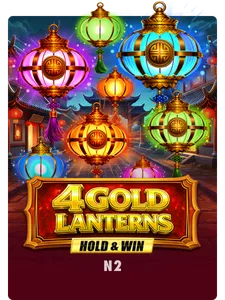 4 Gold Lanterns Hold & Win
