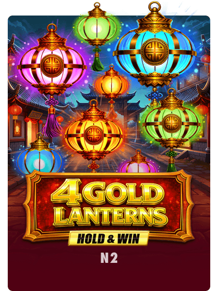 4 Gold Lanterns Hold & Win