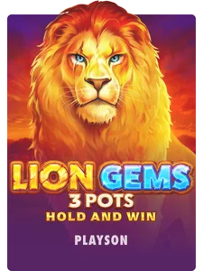 Lion Gems 3 Pots: Hold and Win