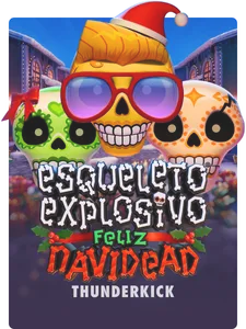 Esqueleto Explosivo Feliz Navidead
