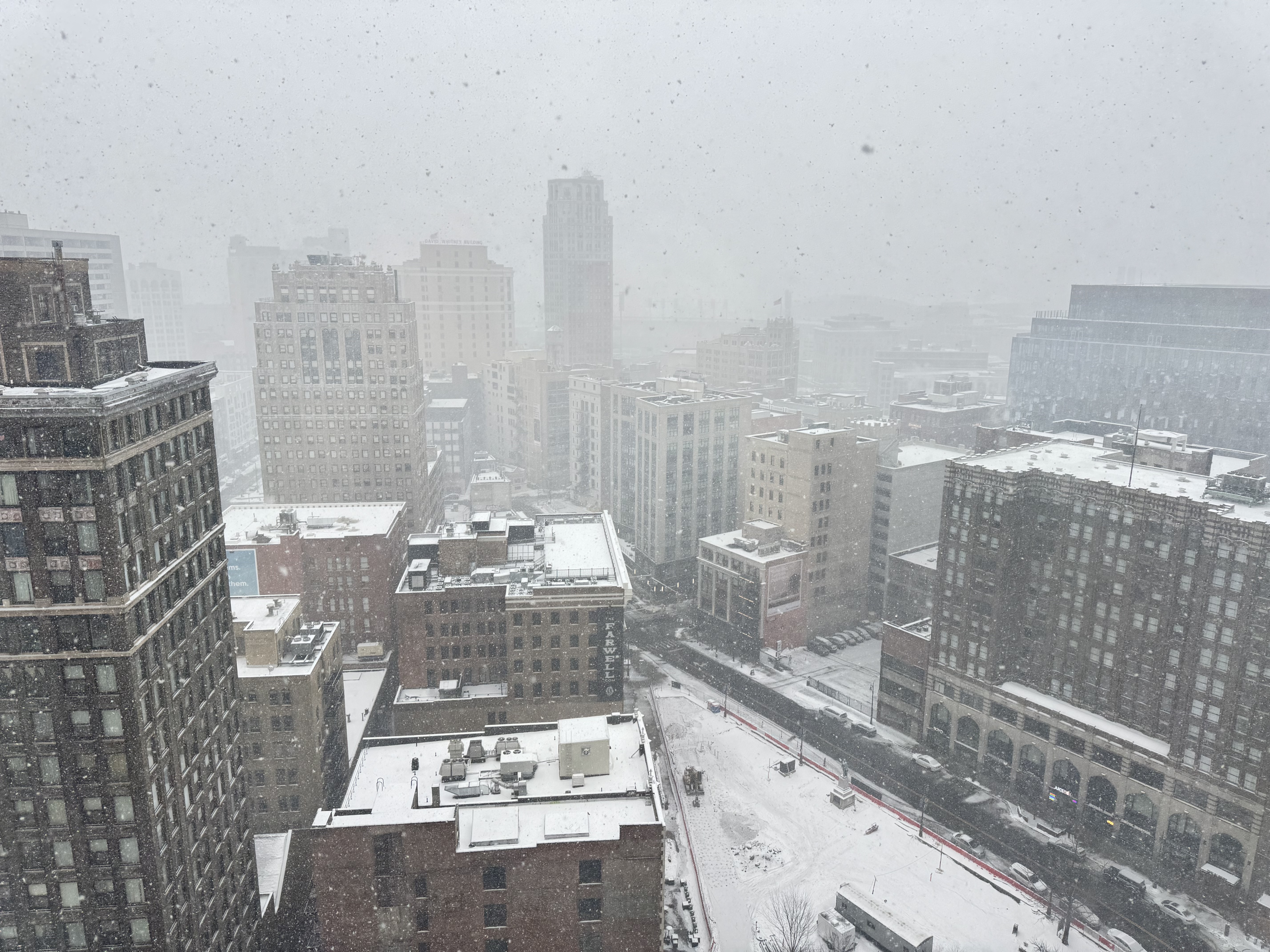 Snowy Detroit