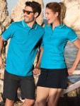 Kontrastiertes Poloshirt für Herren | Kontrast-Poloshirt für Damen | Damenrock