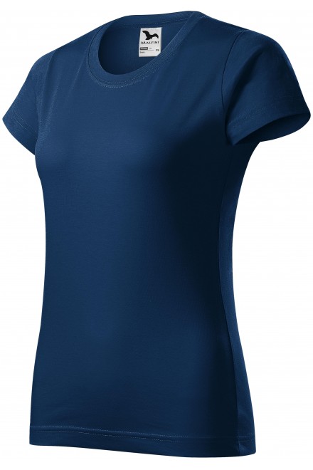 Damen einfaches T-Shirt, Mitternachtsblau