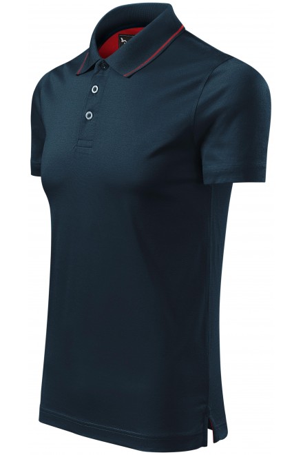 Elegantes mercerisiertes Poloshirt für Herren, dunkelblau