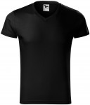 Eng anliegendes Herren-T-Shirt, schwarz
