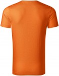 Herren-T-Shirt aus strukturierter Bio-Baumwolle, orange