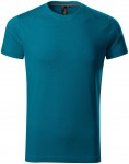 Herren T-Shirt verziert, petrol blue