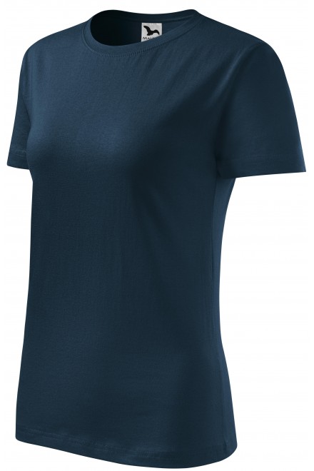 Damen klassisches T-Shirt, dunkelblau
