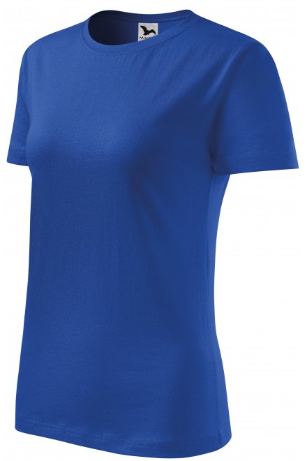 Damen klassisches T-Shirt, königsblau