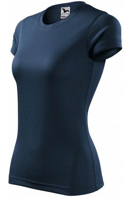 Damen Sport T-Shirt, dunkelblau