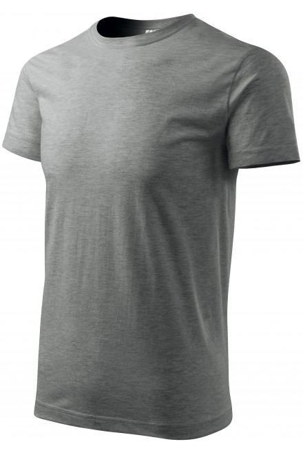 Das einfache T-Shirt der Männer, dunkelgrauer Marmor