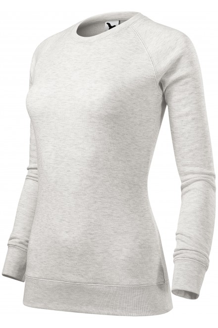 Einfaches Damen-Sweatshirt, weisser Marmor