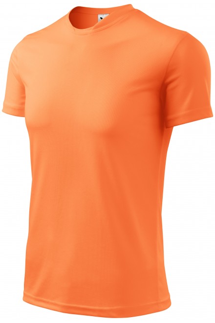 Sport-T-Shirt für Kinder, Neon Mandarine