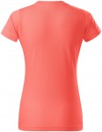 Damen einfaches T-Shirt, koralle