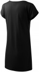 Damen langes T-Shirt/Kleid, schwarz