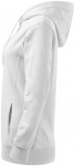 Damen stylisches Sweatshirt mit Kapuze, weiß / weiß