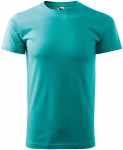 Das einfache T-Shirt der Männer, smaragdgrün