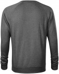Einfaches Herren-Sweatshirt, schwarzer Marmor