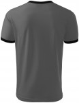 Unisex kontrast T-Shirt, dunkler Schiefer