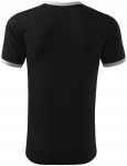 Unisex kontrast T-Shirt, schwarz