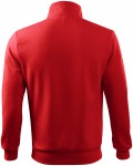 Egyszerű férfi pulóver, kapucni nélkül, piros