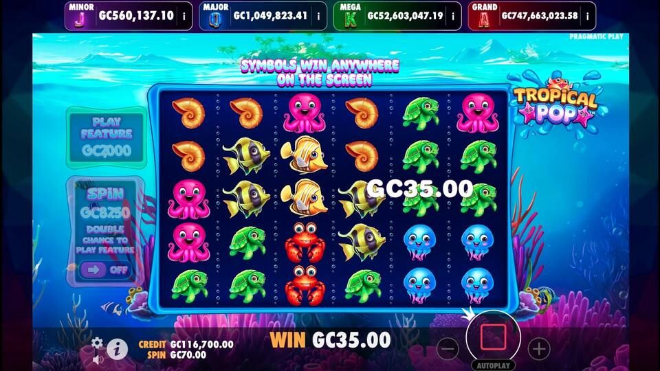 Tropical Pop Jackpot Play