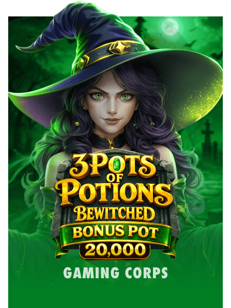 3 Pots of Potions Bewitched Bonus Pot 20,000