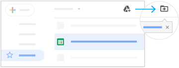 Selecting file and Add to My Drive at the top right opens the Organize window. Drive highlighted on left. Selecting file and Add to My Drive at the top right opens the Organize window. Drive highlighted on left.