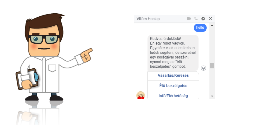 Intelligens csevegőropbot