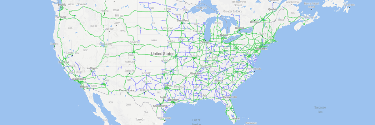 Cadillac Super Cruise Compatible Roads Map