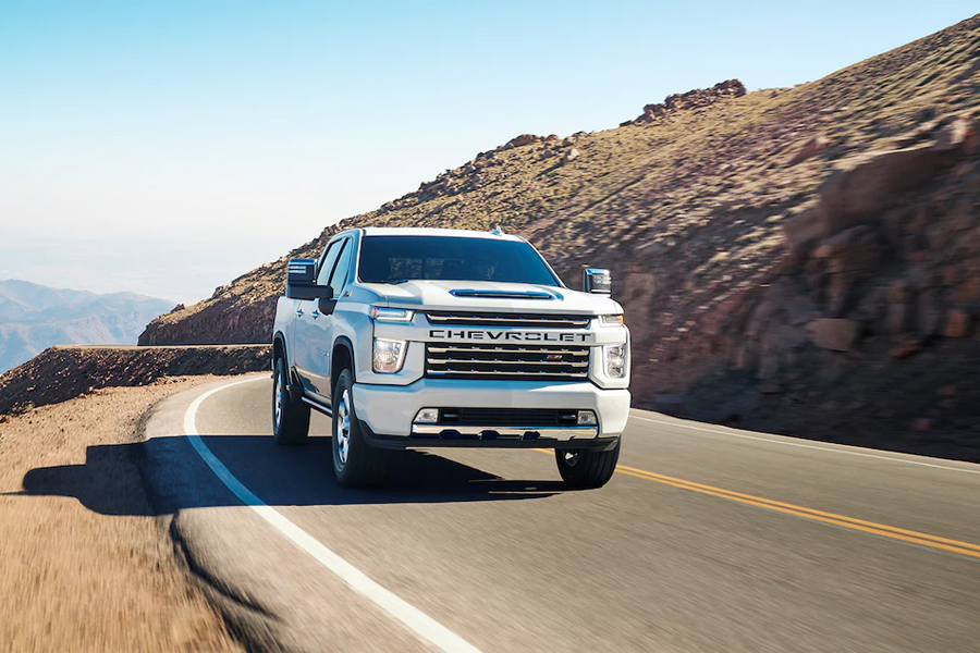 Chevy Silverado 2500 on the Road
