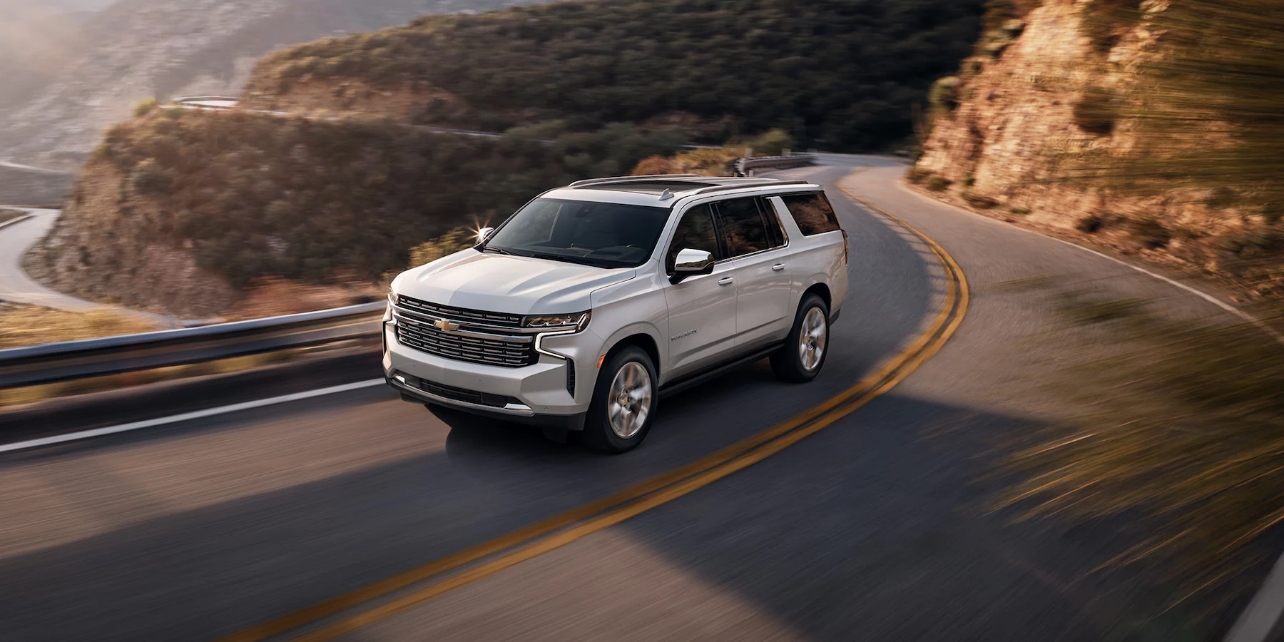 2022 Chevy Suburban on the Road