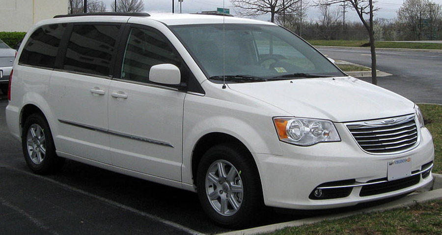 white town and country van