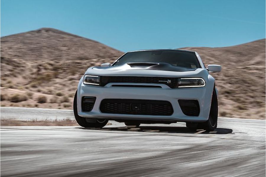 2023 dodge charger on the track