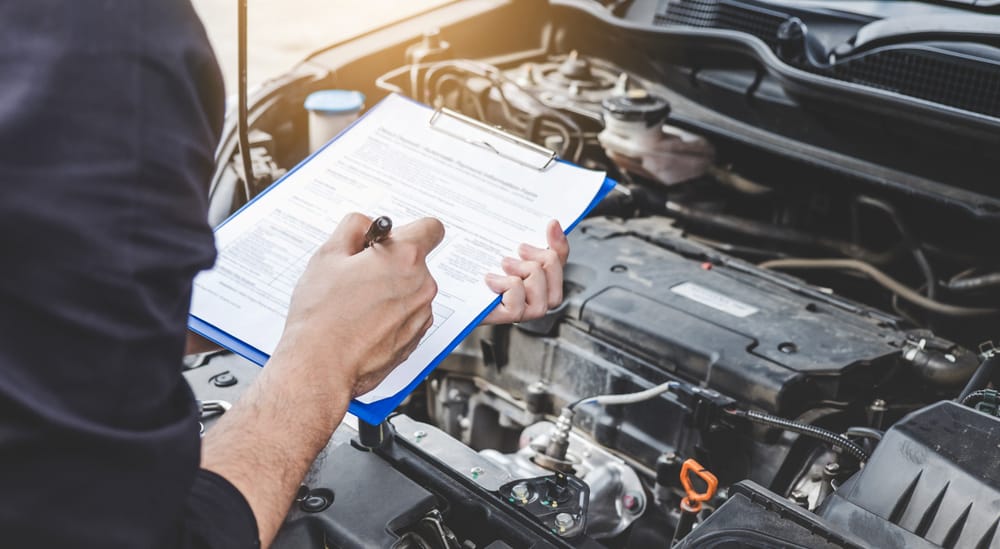 Checking Used Car Maintenance Document