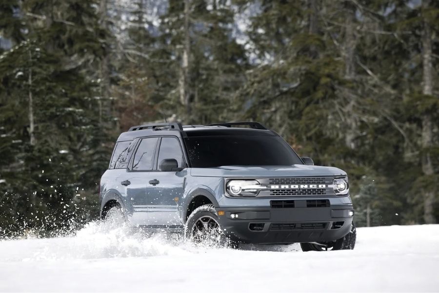 2022 Ford Bronco Sport Off Roading Snow