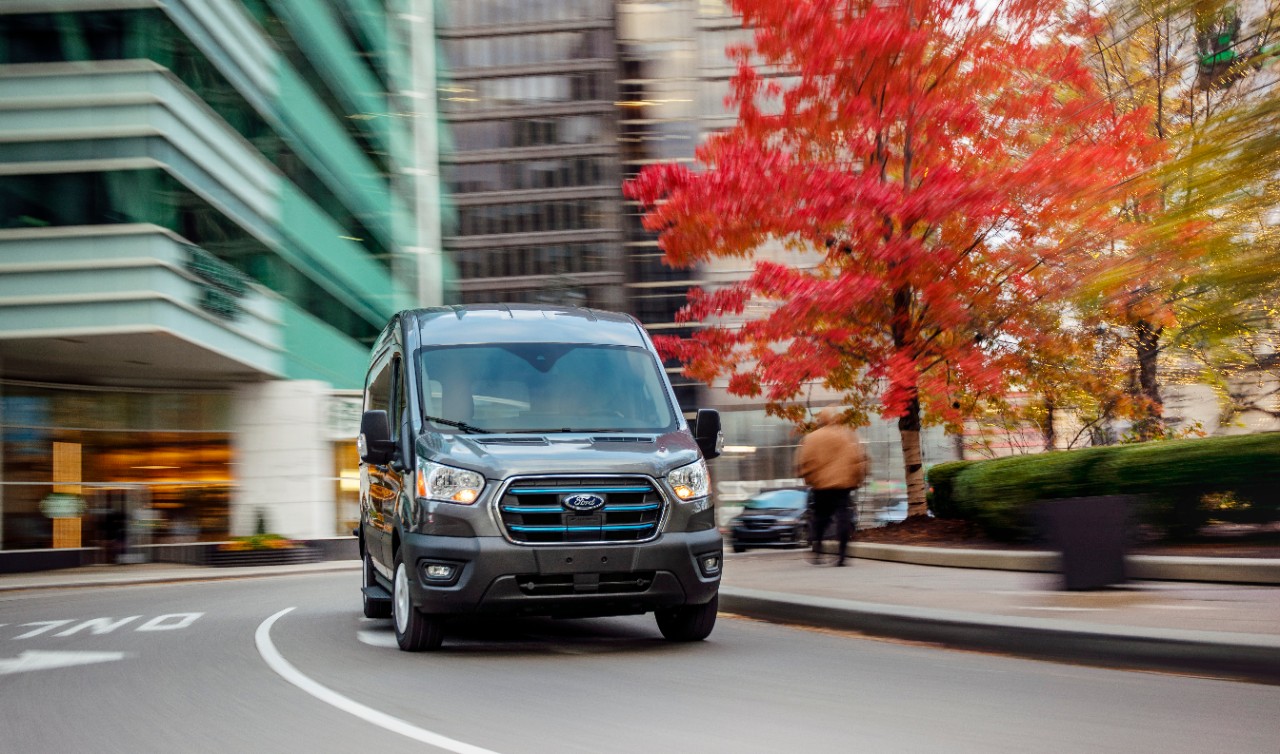 2023 Ford E-Transit On The Road