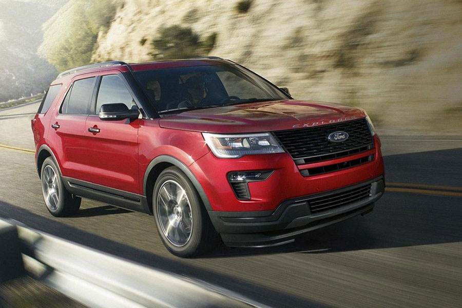 2019 Ford Explorer on the Road