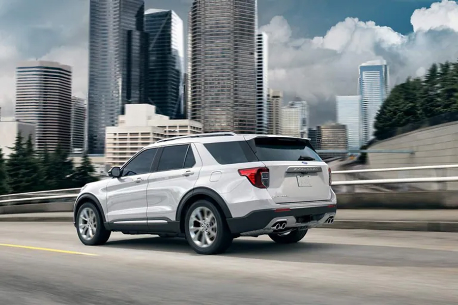 2022 Ford Explorer on the road