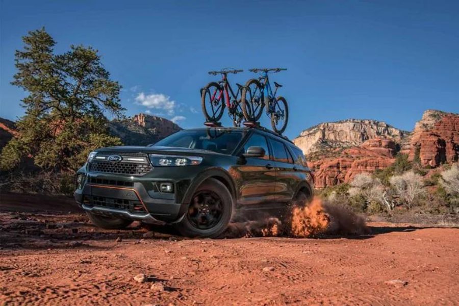 2022 Ford Explorer Timberline Off Roading