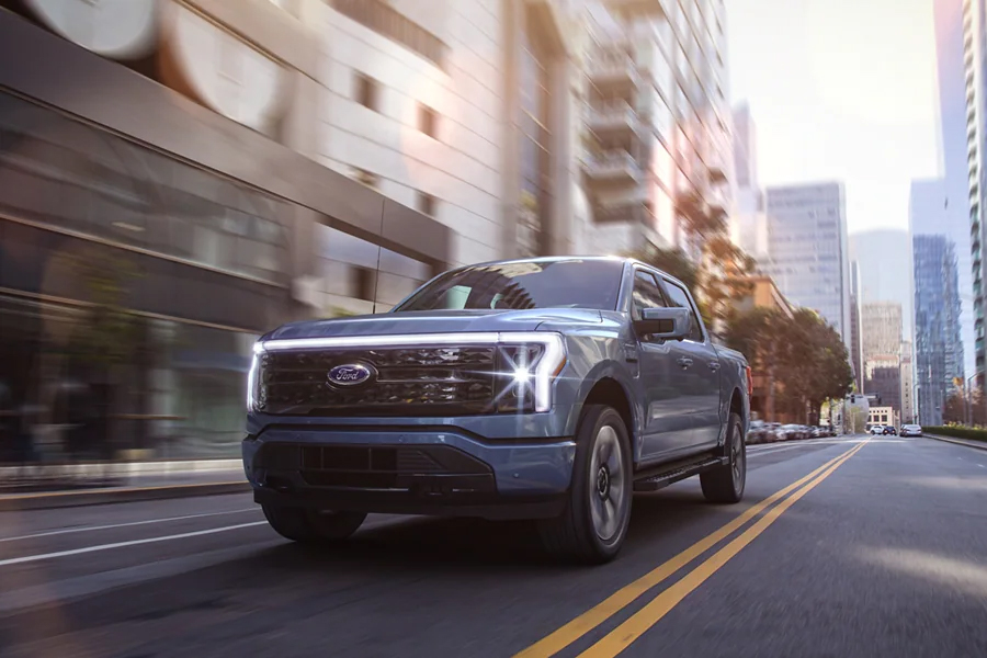 Ford F-150 Lightning on the Road