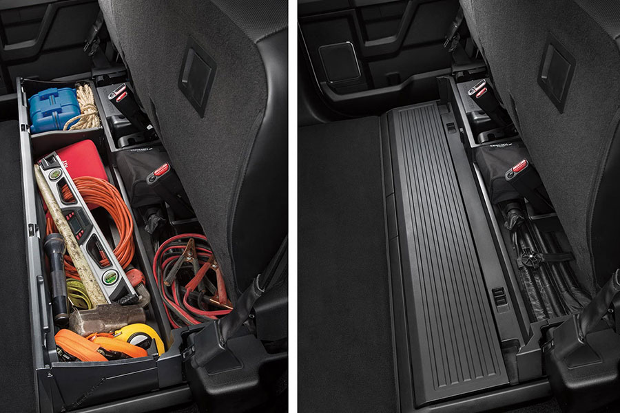 2019 Ford F-250 Rear Seat Lockable Storage