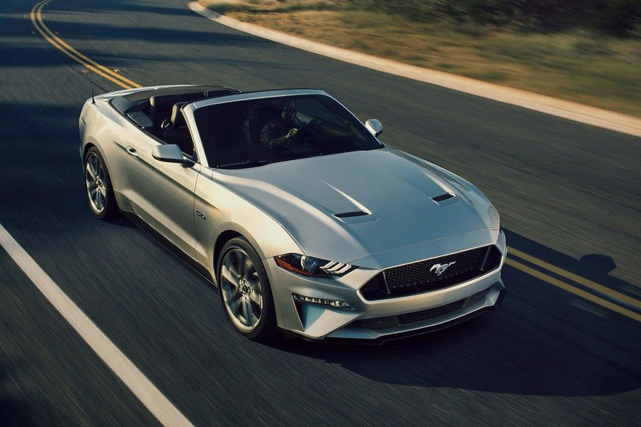 2019 Ford Mustang on the Road