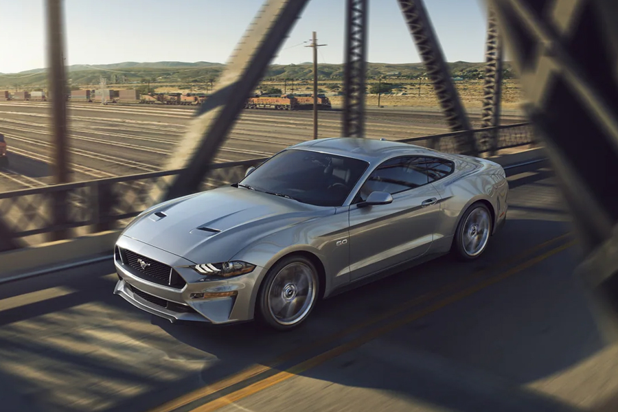 2021 ford Mustang on the Road