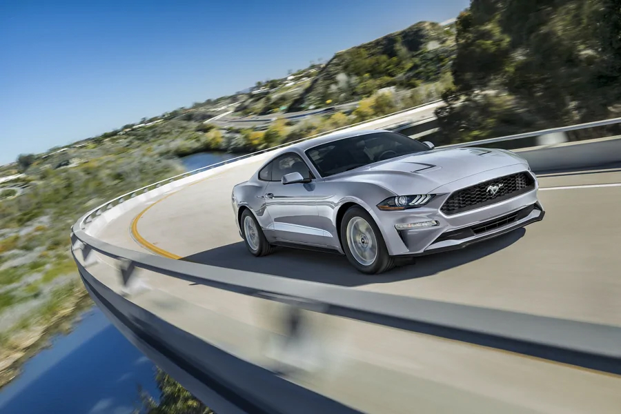 2021 Ford Mustang EcoBoost on the Road