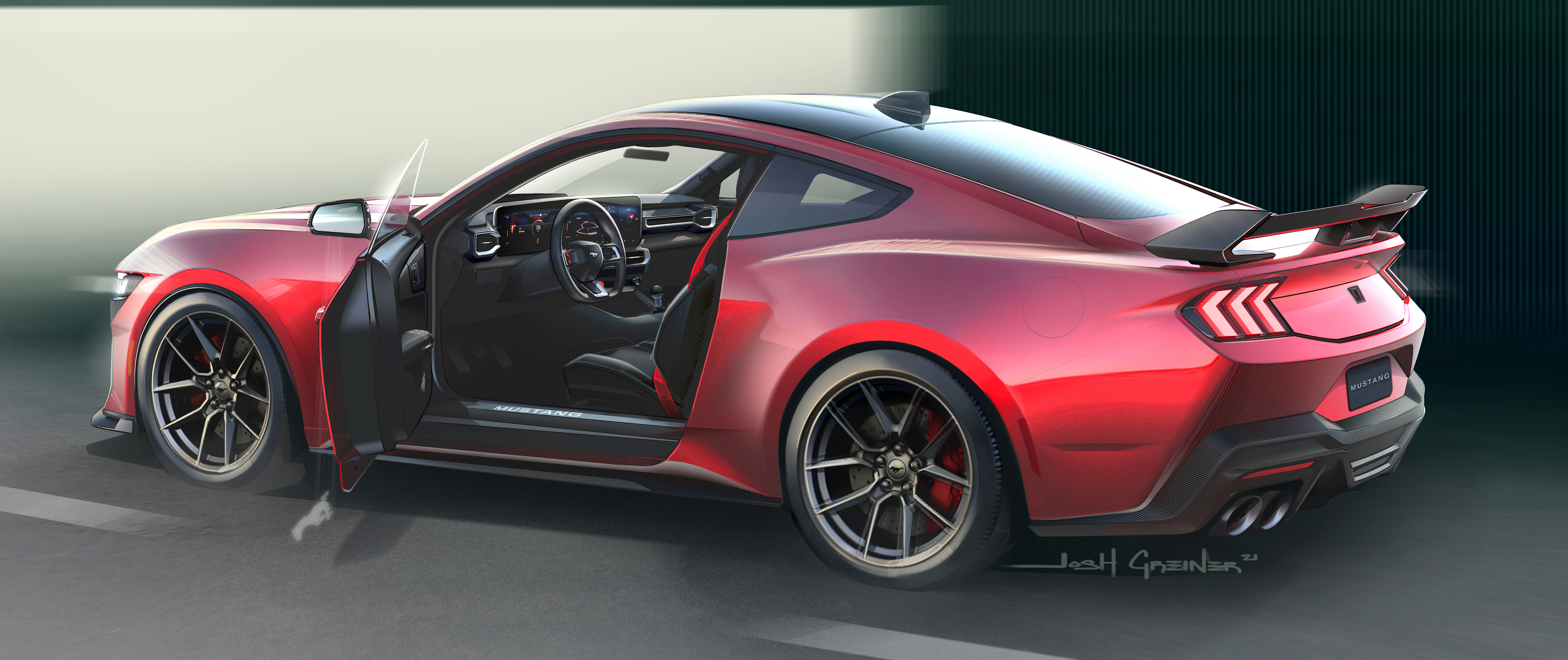 2024 Ford Mustang Dark Horse Preview Design