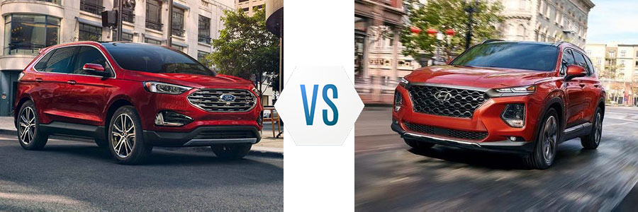 2019 Ford Edge vs Hyundai Santa Fe