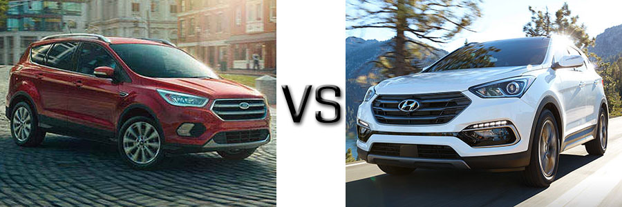 2017 Ford Escape vs Hyundai Santa Fe Sport